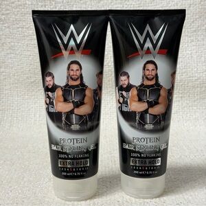 Lot (2) WWE Protein Hair Styling Gel - Black and Gold